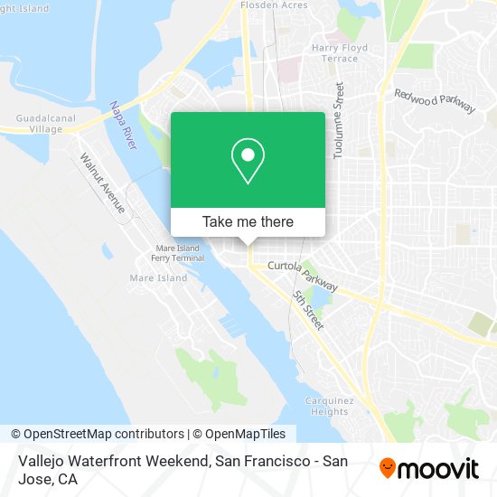 Mapa de Vallejo Waterfront Weekend