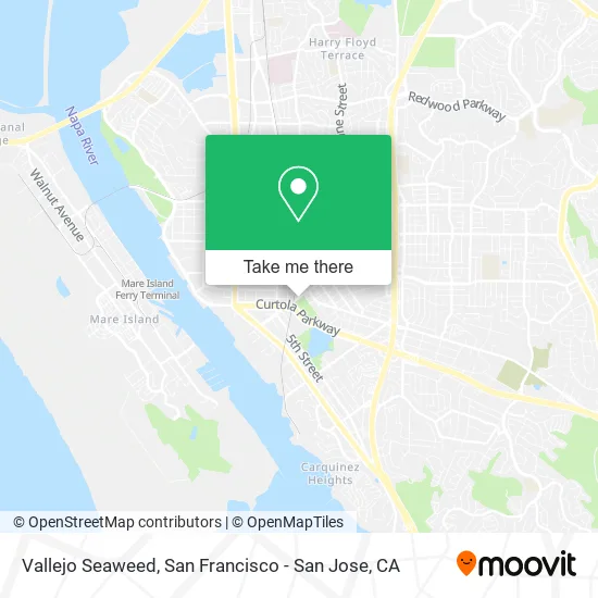 Mapa de Vallejo Seaweed