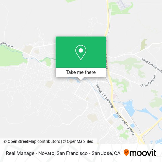 Real Manage - Novato map