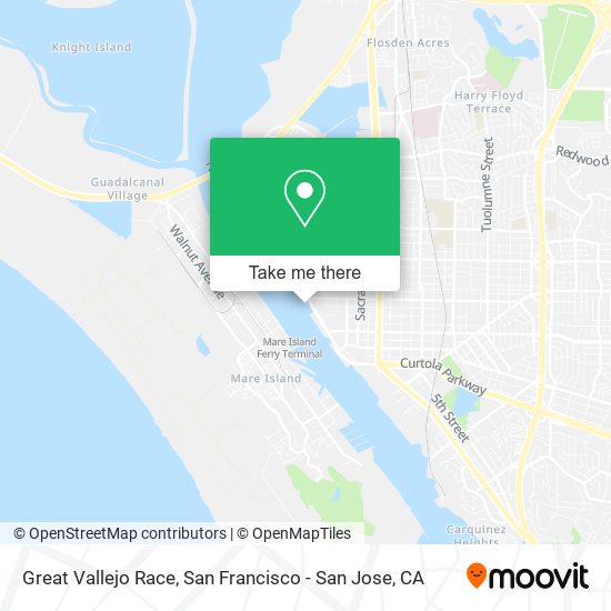 Great Vallejo Race map