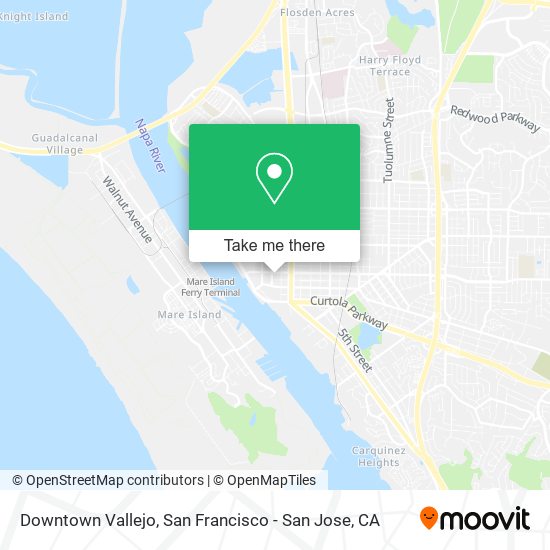 Downtown Vallejo map