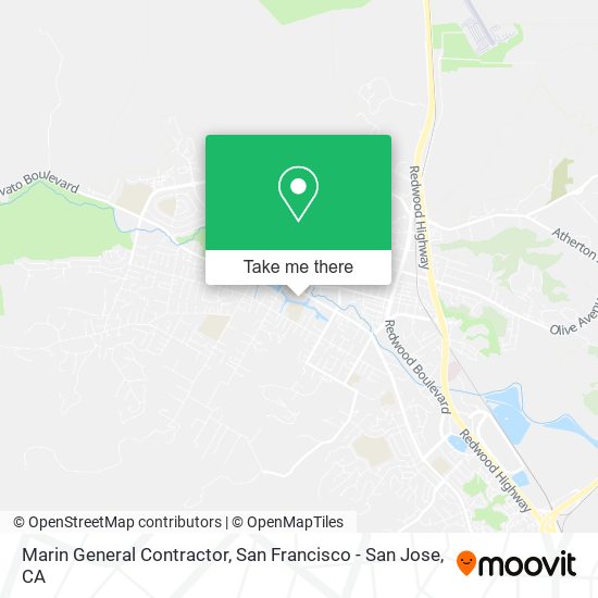 Marin General Contractor map