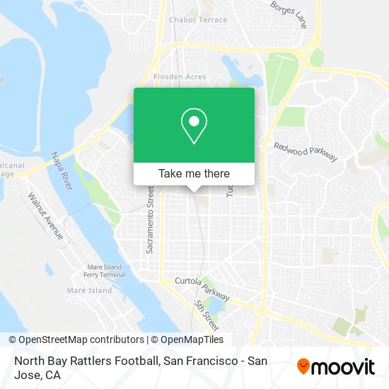 Mapa de North Bay Rattlers Football