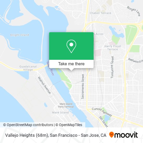 Vallejo Heights (68m) map