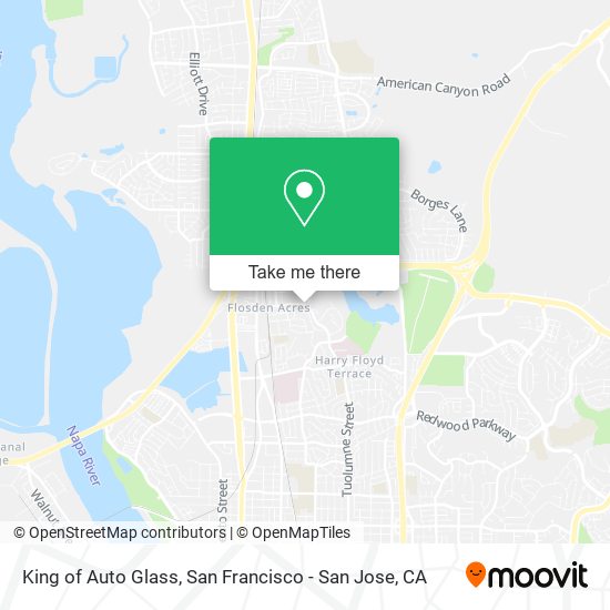 King of Auto Glass map