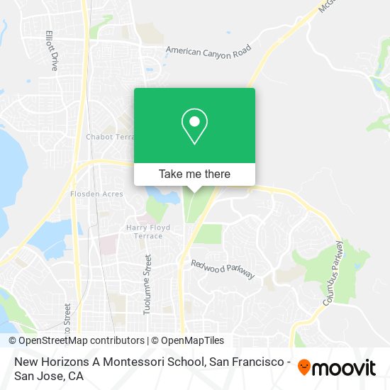Mapa de New Horizons A Montessori School