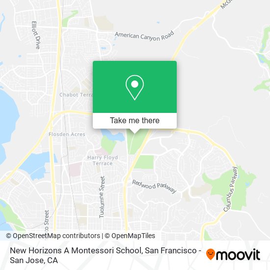 New Horizons A Montessori School map