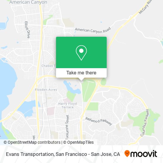 Evans Transportation map