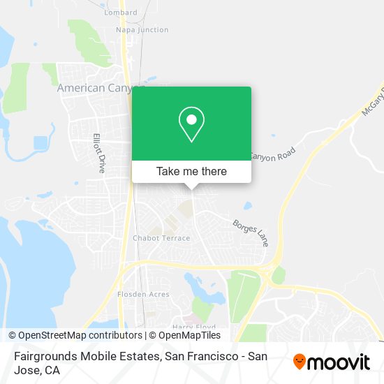 Mapa de Fairgrounds Mobile Estates