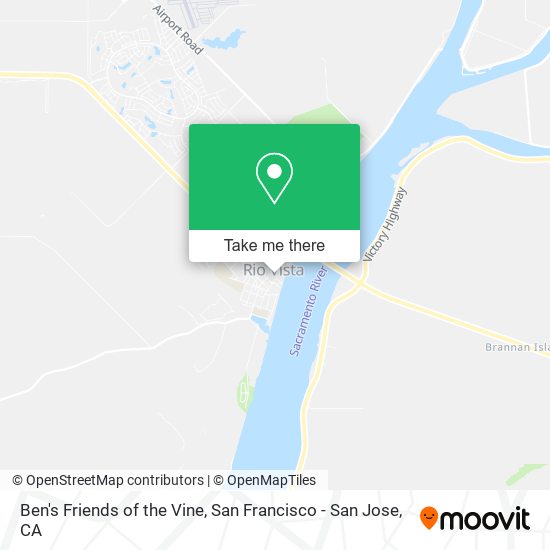 Ben's Friends of the Vine map