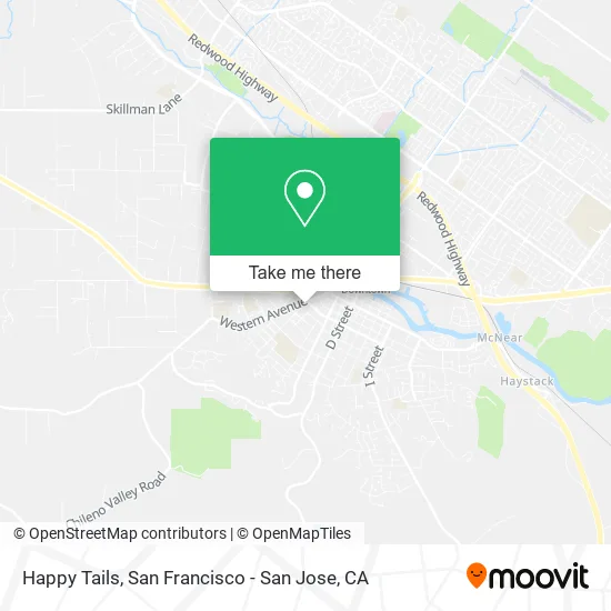 Happy Tails map