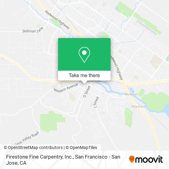 Mapa de Firestone Fine Carpentry, Inc.