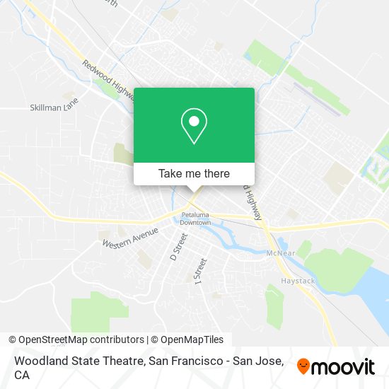 Woodland State Theatre map