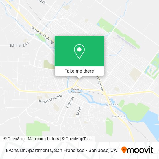 Evans Dr Apartments map