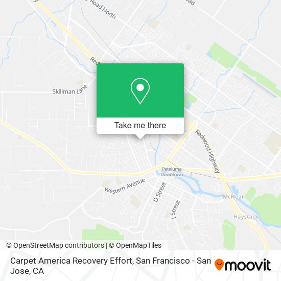 Carpet America Recovery Effort map