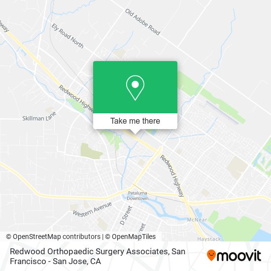 Mapa de Redwood Orthopaedic Surgery Associates