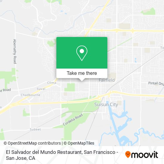 Mapa de El Salvador del Mundo Restaurant
