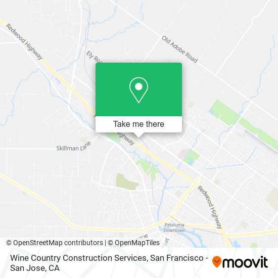 Wine Country Construction Services map