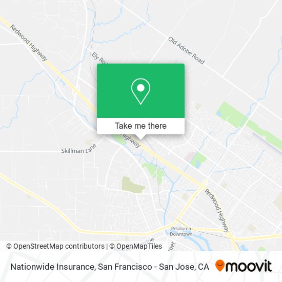 Mapa de Nationwide Insurance