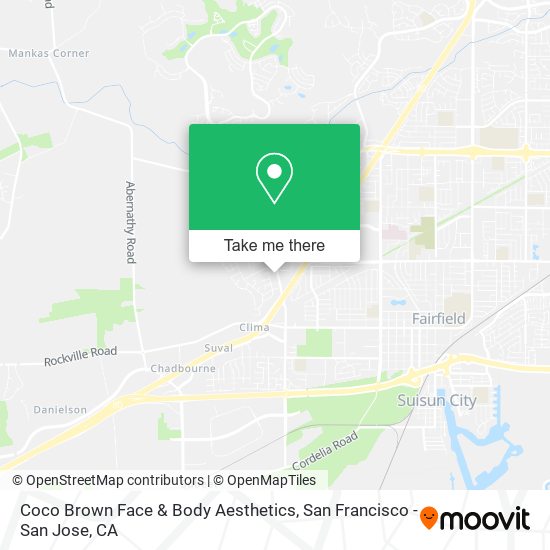 Coco Brown Face & Body Aesthetics map