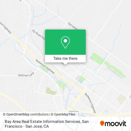 Bay Area Real Estate Information Services map