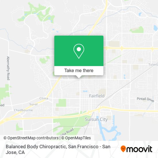 Mapa de Balanced Body Chiropractic