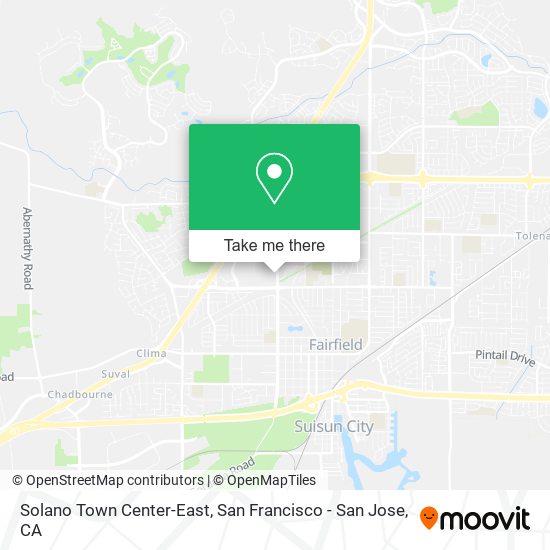 Solano Town Center-East map