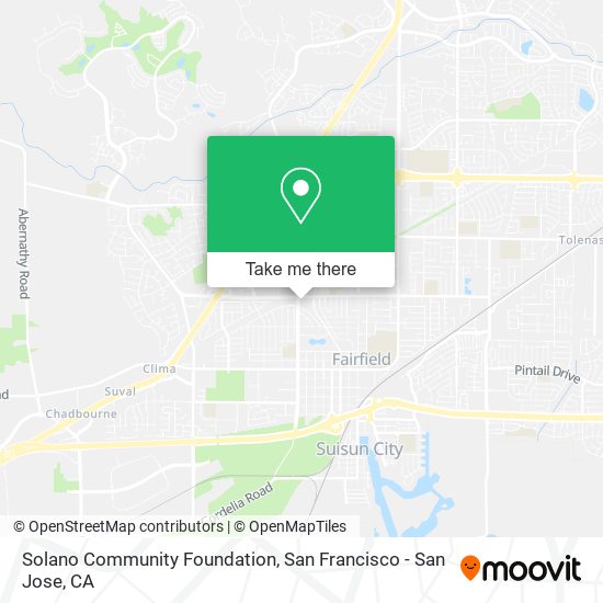 Solano Community Foundation map