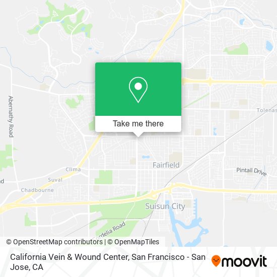 Mapa de California Vein & Wound Center