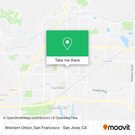 Mapa de Western Union