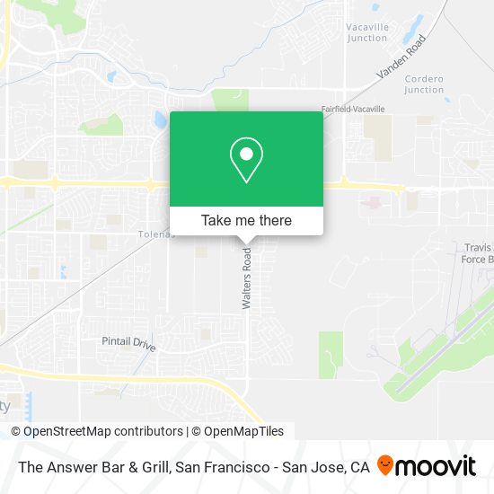 The Answer Bar & Grill map