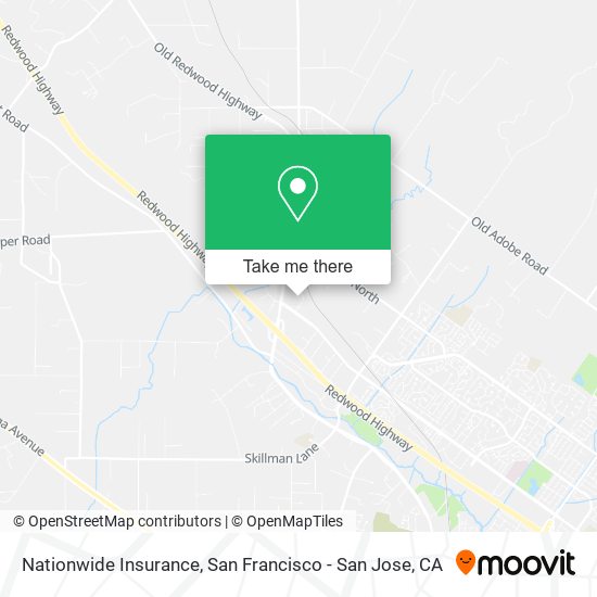 Mapa de Nationwide Insurance