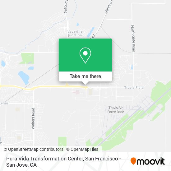 Pura Vida Transformation Center map