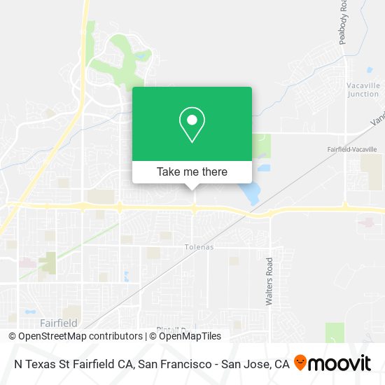Mapa de N Texas St Fairfield CA