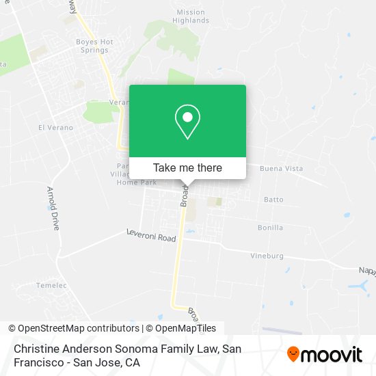 Christine Anderson Sonoma Family Law map