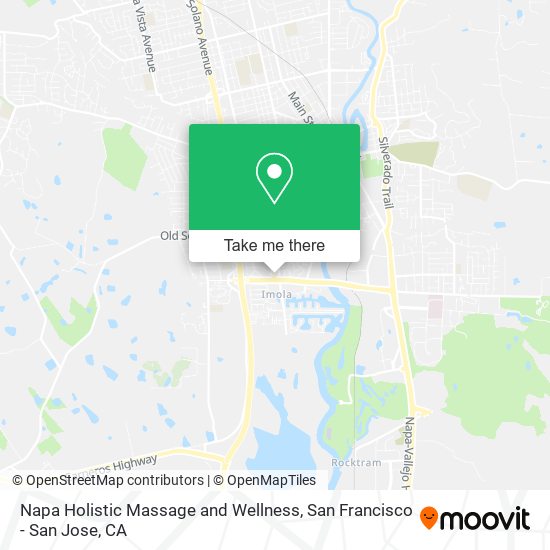 Napa Holistic Massage and Wellness map