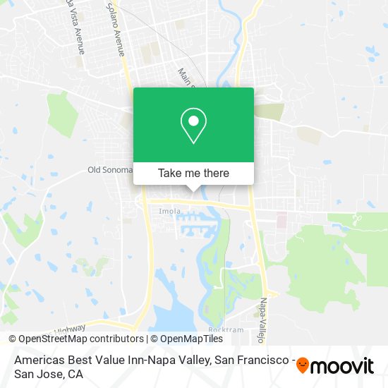 Americas Best Value Inn-Napa Valley map