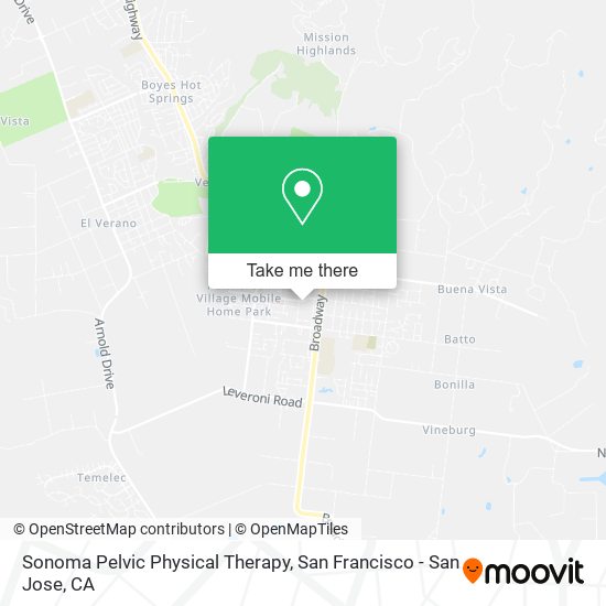 Mapa de Sonoma Pelvic Physical Therapy