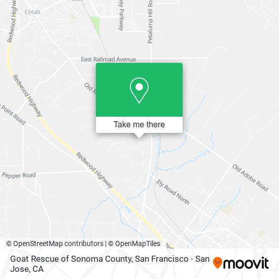 Goat Rescue of Sonoma County map