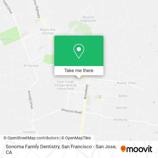 Sonoma Family Dentistry map
