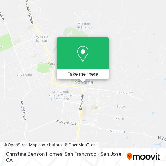 Christine Benson Homes map