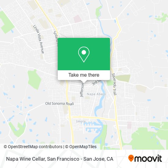 Napa Wine Cellar map