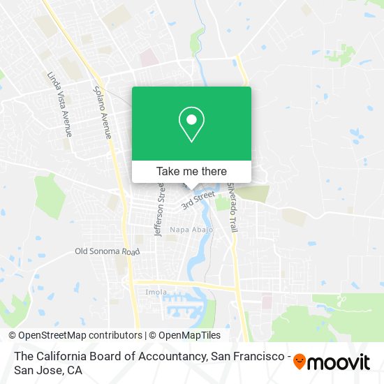 The California Board of Accountancy map