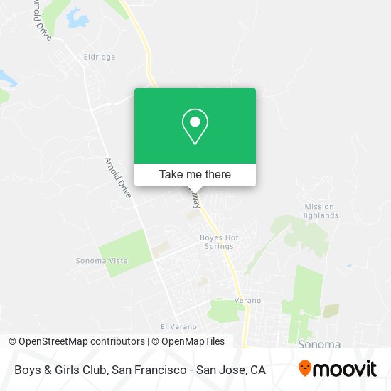 Boys & Girls Club map