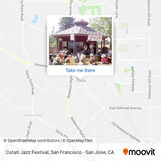 Cotati Jazz Festival map