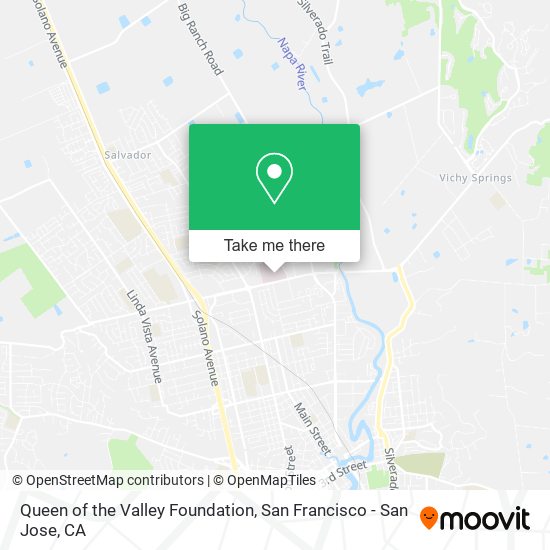 Queen of the Valley Foundation map