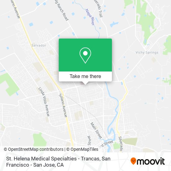 St. Helena Medical Specialties - Trancas map