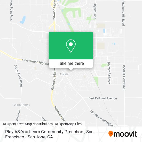 Play AS You Learn Community Preschool map