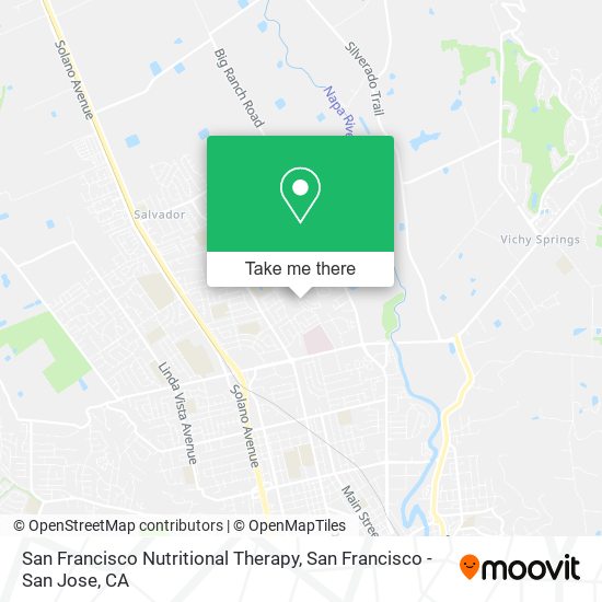 San Francisco Nutritional Therapy map