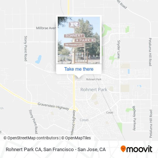 Mapa de Rohnert Park CA